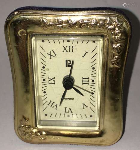 Sterling Silver Table Clock