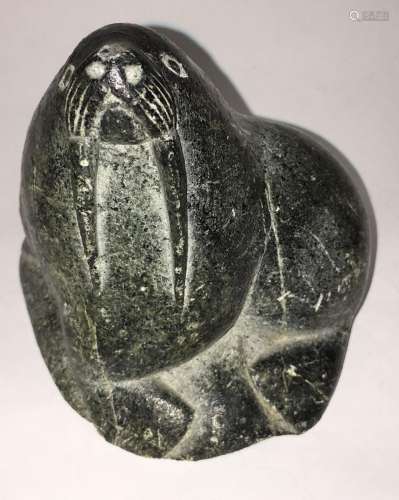 Alaskan Stone Carved Walrus