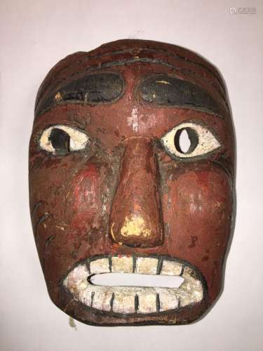 Mexican Folk Art Painted Mask