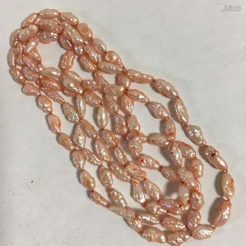 Pink Pearl Necklace