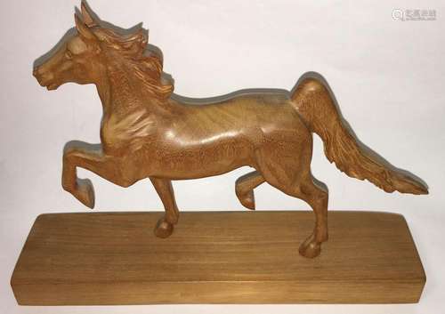 Wooden Horse Figurine