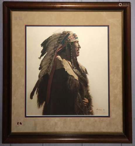 James Bama Artist Proof, Crow Indian
