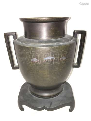 Bronze Oriental Two Piece Censer