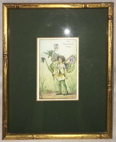 Framed Print, The Heart's Ease Fairy