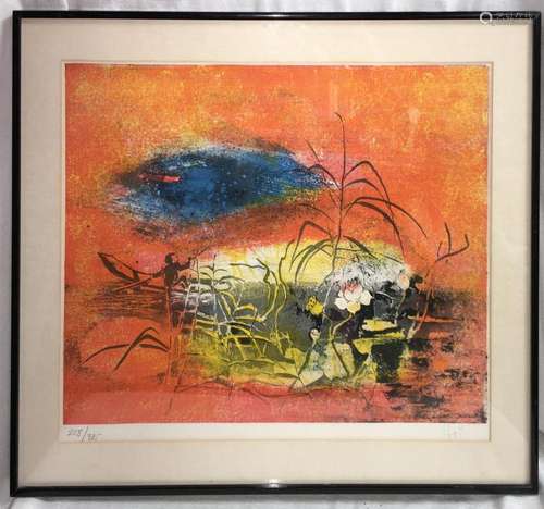 Signed Hoi Numbered Lithograph