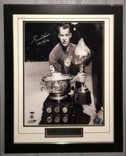 Gordie Howe Mr. Hockey Framed Autograph