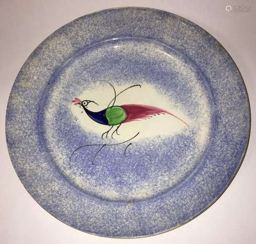 Decorated Bird Scene Plate