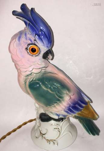 Ceramic Figural Bird Table Lamp