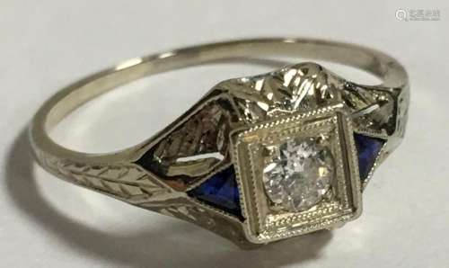 20k Gold And Diamond Ring