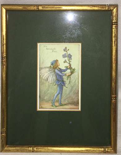 Framed Print, The Speedwell Fairy