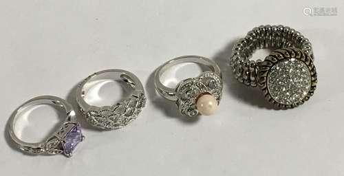 Group Of 4 Fashion Rings