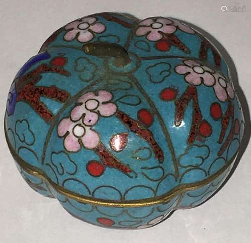 Chinese Cloisonne Trinket Box