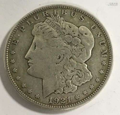 1921 Morgan Silver Dollar