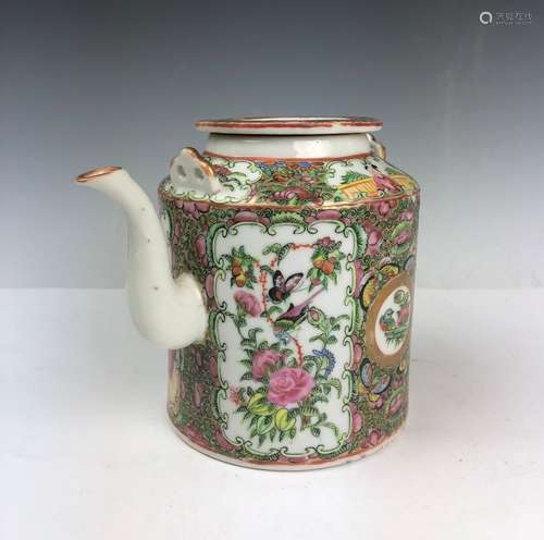 Chinese Famille Rose Porcelain Tea Pot