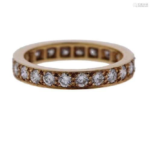 14k Gold Diamond Eternity Wedding Band Ring