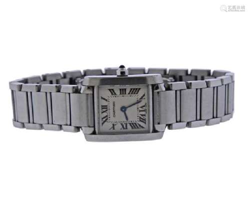 Cartier Tank Francaise Stainless Steel Watch 2384