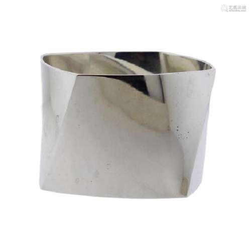 Tiffany & Co Gehry Sterling Silver Wide Bangle