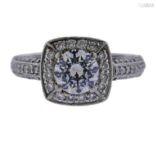 Platinum Diamond Engagement Ring Setting