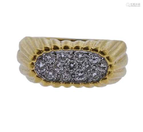 18k Gold  Diamond Ring