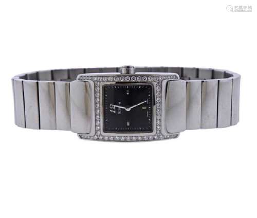 H. Stern Diamond Stainless Steel Quartz Watch