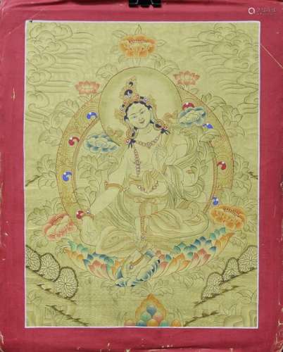 Figural Tibetan Thangka