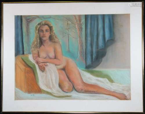 Better, Signed 20th C. Painting of Nude Woman