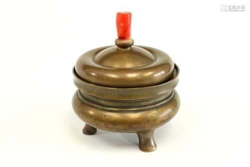 A TRIPOD BRONZE CENSER