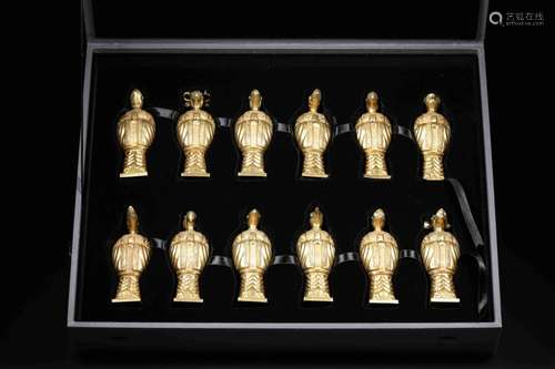 A SET OF TWELVE FIGURE OF ZODIAC