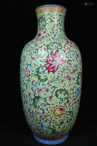 A Famille Rose Porcelain Vase