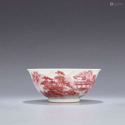 An Underglaze Red Porcelain Bowl