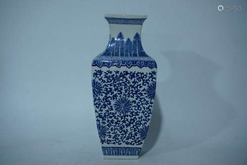 A Blue and White Porcelain Vase