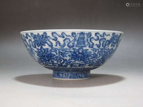 A Blue and White Porcelain Bowl