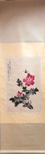 XUETAO WANG <BIN XU CHU XIA> PEONY-TOPIC PAINTING