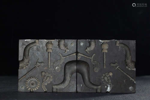 17-19TH CENTURY, AN OLD STONE MOLD, QING DYNASTY