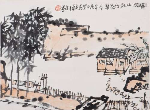 A CHINESE SCROLL PAINTING, AFTER PAN TIAN SHOU