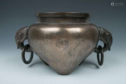 DOUBLE EARS BRONZE CENSER