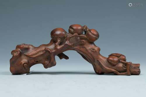 HUANGYANG WOOD BRUSH REST, QING