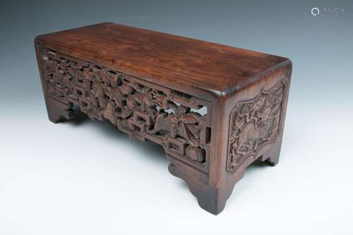 HUANGHUALI WOOD PIERCED STAND