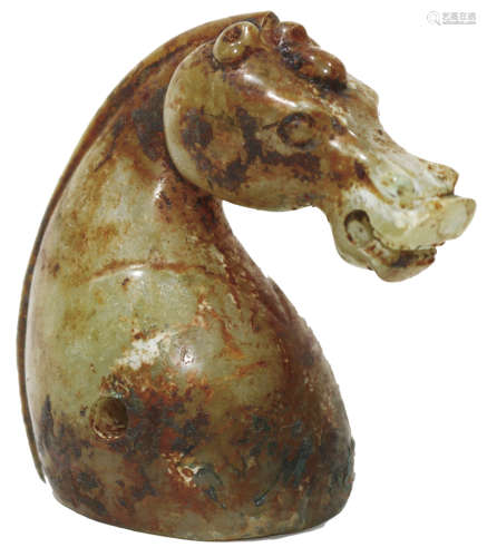 Han Dynasty (206BC-224AD) 鐡銅馬頭