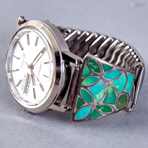 4 Zuni & Navajo Silver and Turquoise Watch Bands Quam Leekya Homer