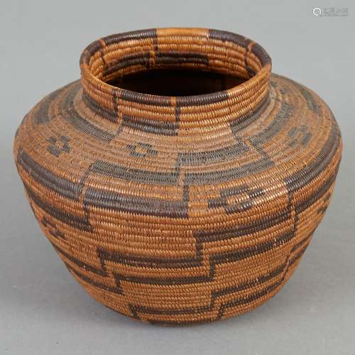 Pomo Coiled Basket Late 19th c.