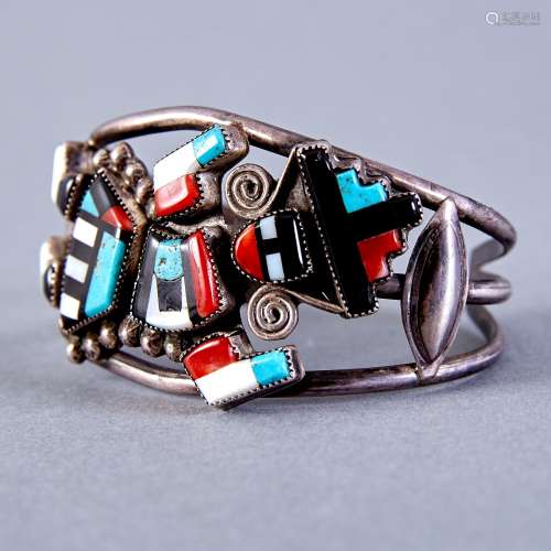 Zuni Gillerimo (Yelmo) and Betty Natachu Rainbow Man Bracelet