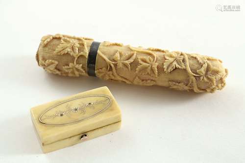 A george iii gold-mounted ivory vinaigrette