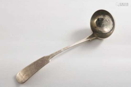 A rare scottish provincial fiddle pattern toddy ladle
