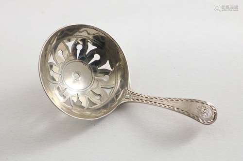 A george iii engraved caddy spoon