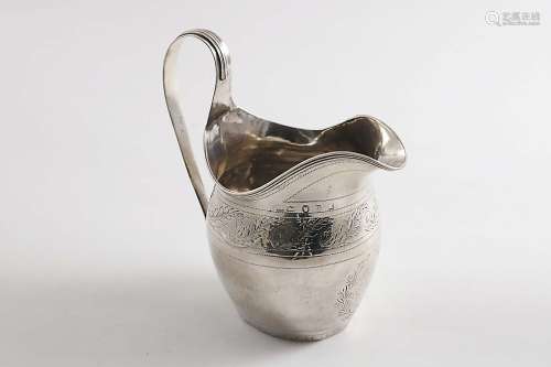 A george iii engraved cream jug