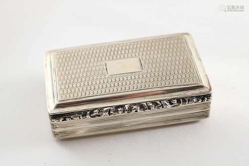 A william iv rectangular snuff box