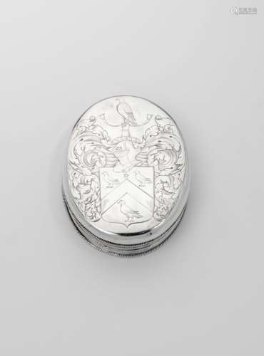 A william & mary silver tobacco box