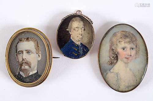 Two 18th century miniatures