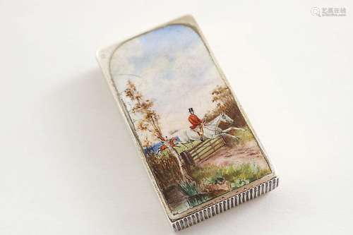 A victorian rectangular vesta case